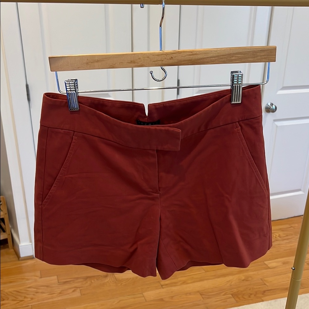 Theory Rust High Waist Shorts